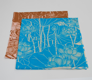 蓮 ちりめん風呂敷