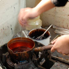 風呂敷が出来上がる工程