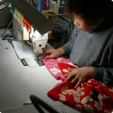 風呂敷が出来上がる工程